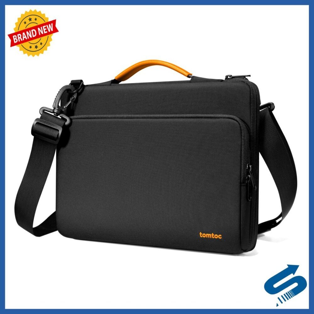 Protective Laptop Shoulder Bag Water-Resistant Military-Grade Compact Business